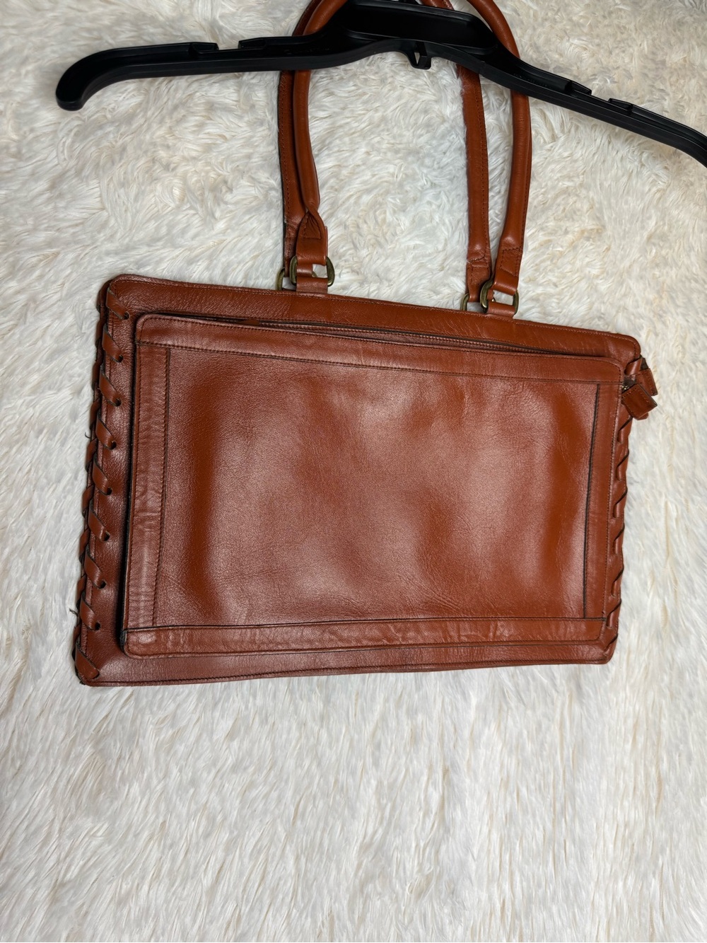 Tempo Genuine Leather Tote Bag Made in Colombia Vintage Brown - Picture 4 of 10